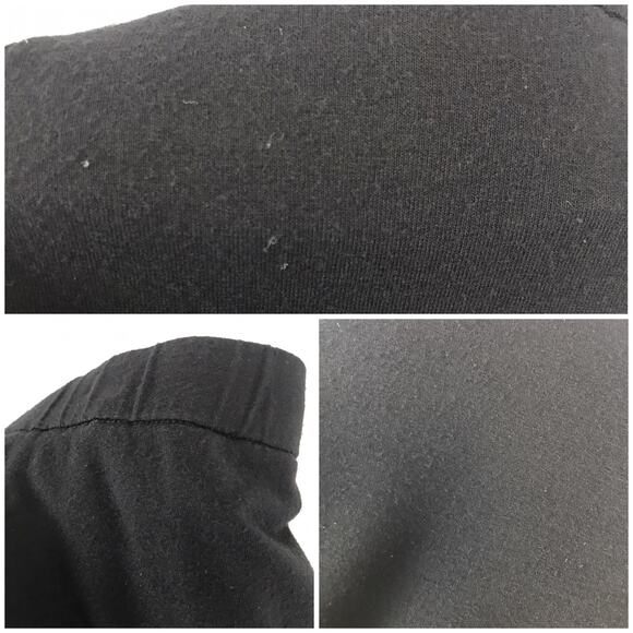 Eileen Fisher Pull-On Elastic Waist Lagenlook Pants Pockets Black Made in USA XL - Picture 9 of 11